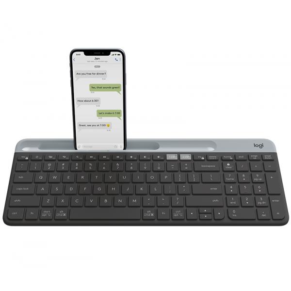 Logitech Slim Multi-Device Keyboard K580 (SLIM MULTI-DEVICE WRLS KEYBOARD - K580 GRAPHITE PAN NORDIC) - Versione UK