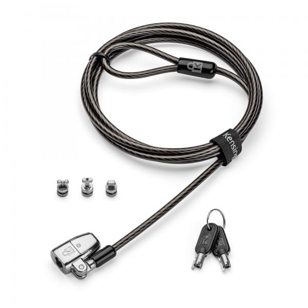 Kensington Lucchetto universale per laptop con chiave ClickSafe 2.0 (CLICKSAFE 3-IN-1 KEYED LAPTOP LOCK)