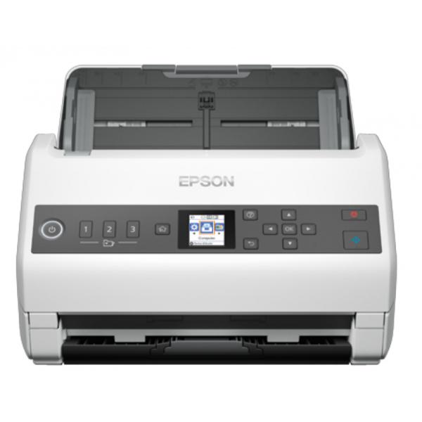 Epson WorkForce DS-730N Scanner a foglio 600 x 600 DPI A4 Nero, Bianco (Epson WorkForce DS-730N - Document scanner - Contact Image Sensor [CIS] - Duplex - A4/Legal - 600 dpi x 600 dpi - up to 40 ppm