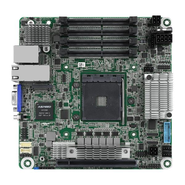 Asrock X570D4I-2T scheda madre AMD X570 Socket AM4 mini ITX (ASROCK X570D4I-2T AMD RYZEN 3RD GEN,UO TO 4x DIMM MAX128GB 8x SATA3 1x M.2)