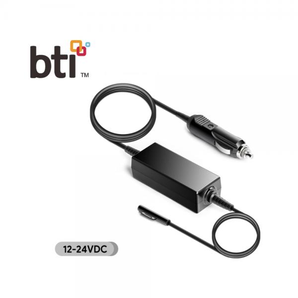 BTI Q5N-AA100W- adattatore e invertitore Interno 100 W Nero (BTI 100W CAR CHARGER FOR - MICROSOFT SURFACE LAPTOP SURFACE)
