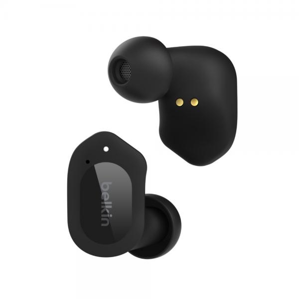 Belkin SOUNDFORM Play Auricolare Wireless In-ear Musica e Chiamate USB tipo-C Bluetooth Nero (Soundform Play Headset - Wireless In-Ear Calls/Music - Usb Type-C Bluetooth Black - Warranty: 12M)