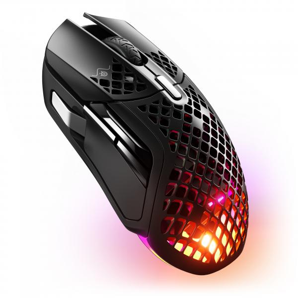 Steelseries Aerox 5 Wireless mouse Ufficio Mano destra Bluetooth Ottico 18000 DPI (SteelSeries Aerox 5 Gaming Mouse - Bluetooth/Radio Frequency - USB Type C - Optical - 9 Button[s] - 9 Programmable B