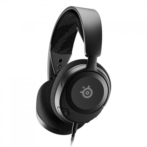 Steelseries Arctis Nova 1 Auricolare Cablato A Padiglione Gaming Nero (SteelSeries Arctis Nova 1 Wired On-ear Stereo Gaming Headset - Black)