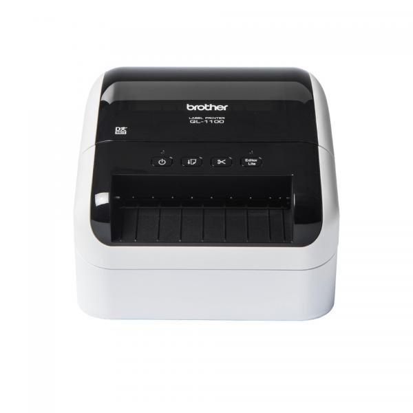 Brother QL-1100c stampante per etichette [CD] Termica diretta 300 x 300 DPI 110 mm/s Cablato (QL-1100C LABEL PRINTER 300X300 - DPI WIRED BLACK/WHITE)