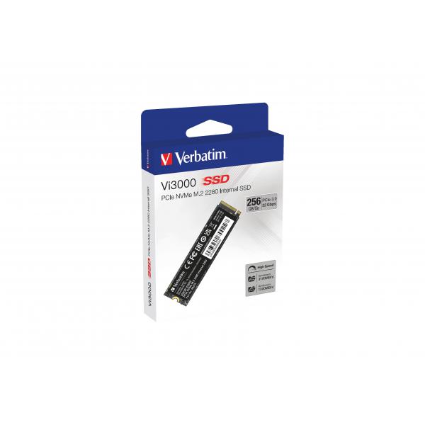 Verbatim Vi3000 256 GB M.2 PCI Express 3.0 NVMe (Verbatim Vi3000 PCle NVMe M.2 SSD 256G)