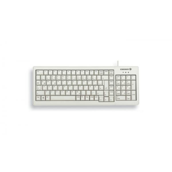 CHERRY XS G84-5200LCMCH-0 tastiera Casa USB Svizzere Grigio (CHERRY G84-5200 COMPACT - KEYBOARD SWITZERLAND) - Versione Tedesca