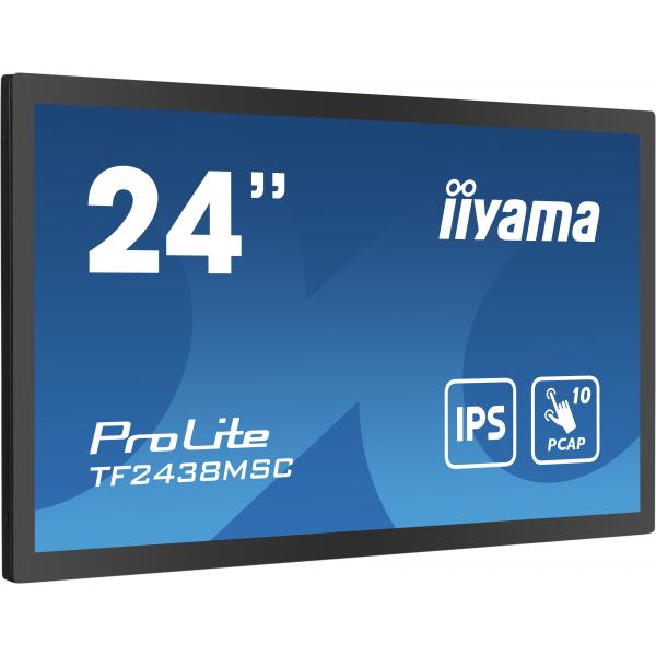 iiyama TF2438MSC-B1 Monitor PC 60,5 cm [23.8] 1920 x 1080 Pixel Full HD LED Touch screen Nero (iiyama - PROLITE TF2438MSC-B1 23.8? 10pt Optical Bonded PCAP)