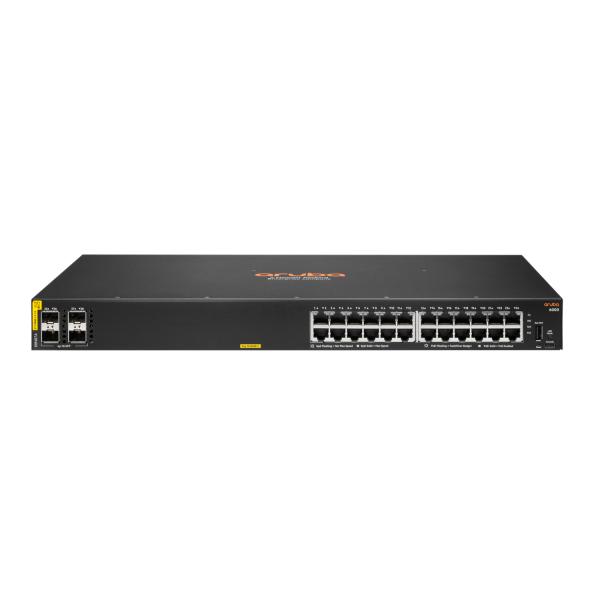 HPE Aruba Networking Aruba 6000 24G Class4 PoE 4SFP 370W Gestito L3 Gigabit Ethernet [10/100/1000] Supporto Power over Ethernet [PoE] 1U (Aruba 6000 24G CL4 4SFP - Switch Europe - Warranty: 12M)