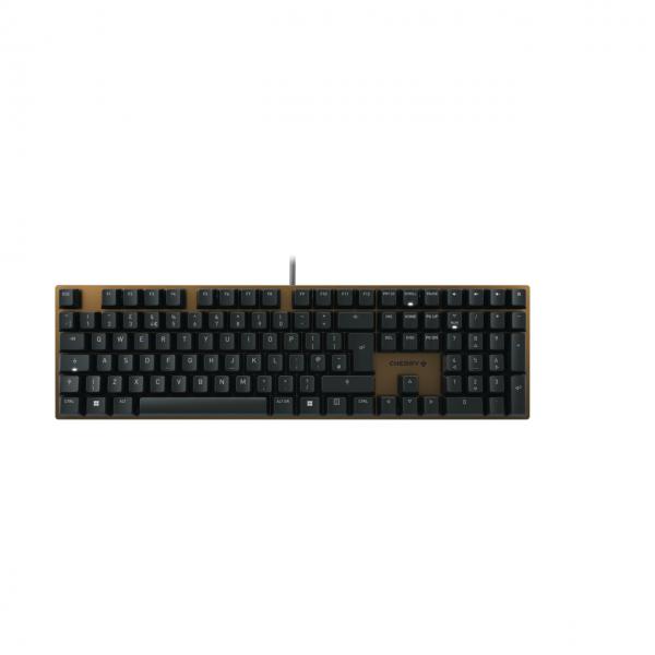 CHERRY KC 200 MX tastiera Universale USB QWERTY Inglese Nero, Bronzo (KEYBOARD CORDED MECHANICAL - BLACK/BRONZE UK) - Versione UK