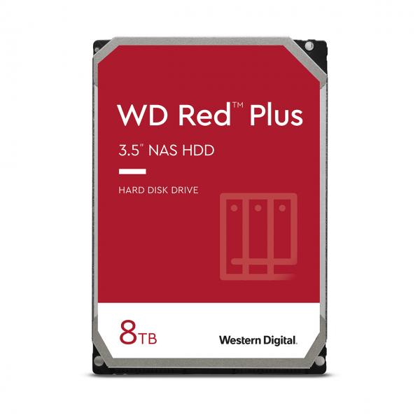 Western Digital Red Plus disco rigido interno 8 TB 5640 Giri/min 256 MB 3.5 Serial ATA III (Western Digital WD80EFPX / 8TB / red plus)