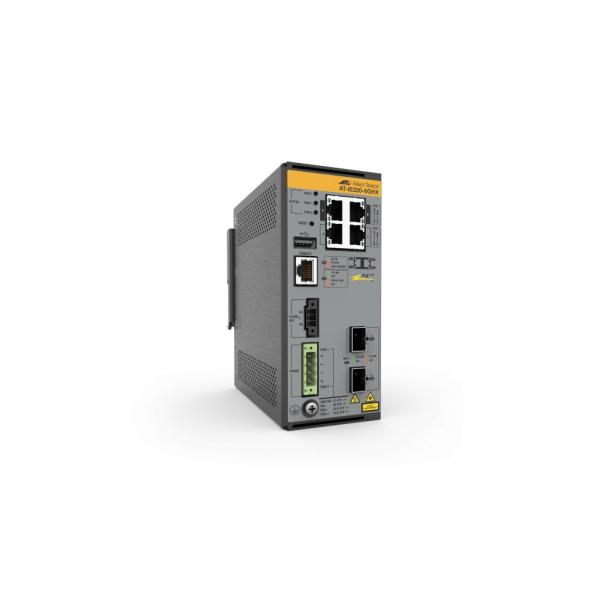Allied Telesis AT-IE220-6GHX-80 Gestito L2 Gigabit Ethernet [10/100/1000] Supporto Power over Ethernet [PoE] Grigio (4X 10/100/1000T 2X 1G/10G SFP+ - INDUSTRIAL ETHERNET LAYER 2+ SWI)