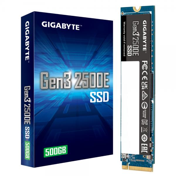 GIGABYTE Gen3 2500E SSD 500GB M.2 PCI Express 3.0 NVMe (Gigabyte Gen3 2500E - 500 GB - SSD - P)