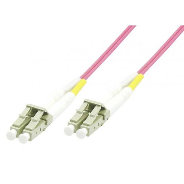 Microconnect FIB440450P cavo InfiniBand e in fibra ottica 50 m LC Rosa (Fiber Patch Cable - - LC/UPC-LC/UPC 50m OM4 MM - Duplex LSZH OD: 2mm, 0.3dB Erica Violet - Warranty: 300M)