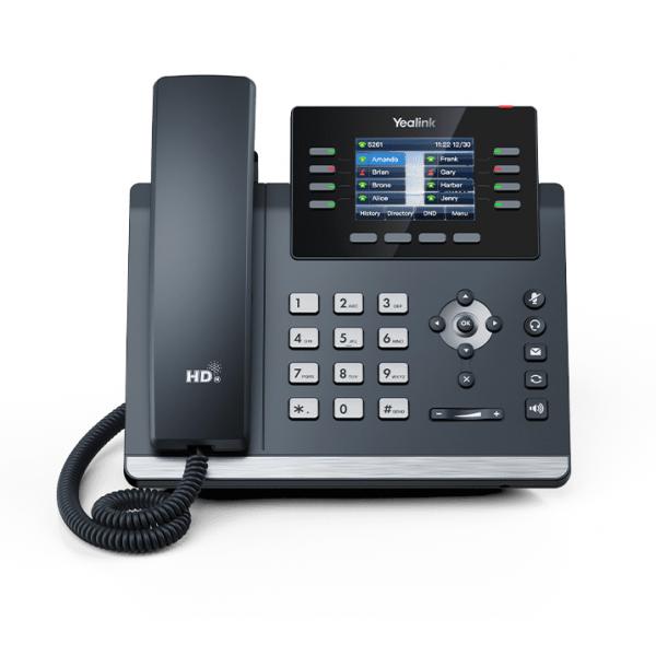 Yealink SIP-T44U telefono IP Grigio 8 linee LCD Wi-Fi (SIP-T44U - VoIP phone with - caller ID - Warranty: 12M)