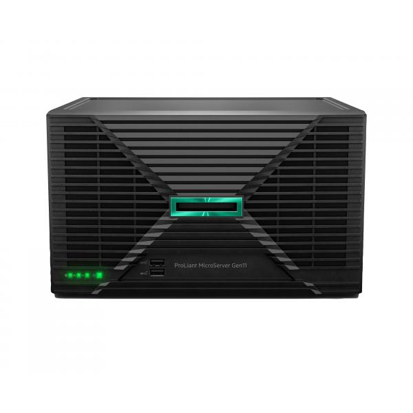 HPE ProLiant MicroServer Gen11 G7400 2c 16GB-U 4LFF-NHP 1TB HDD 180W Ext PS EMEA Cmp Module Server (MICROSVR G11 G7400 16G NH-STOCK - HPE SMART CHOICE)