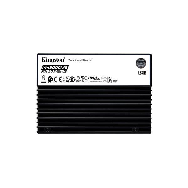 Kingston Technology 7.68TB DC3000ME U.2 PCIe 5.0 NVMe TCG Opal SSD Enterprise (KINGSTON 7.68TB DC3000ME U.2 PCIe SSD)