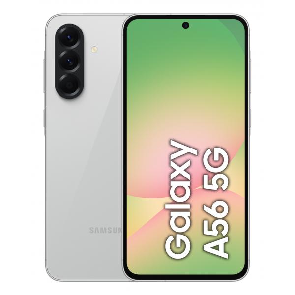 Samsung Galaxy A56 5G, Smartphone con Funzioni intelligenti, Display Super AMOLED 6.7”, 8GB RAM, 256GB, Camera 50MP, Batteria 5.000 mAh, IP67, Awesome Lightgray (Samsung Galaxy A56 256GB 5G Dual SIM
