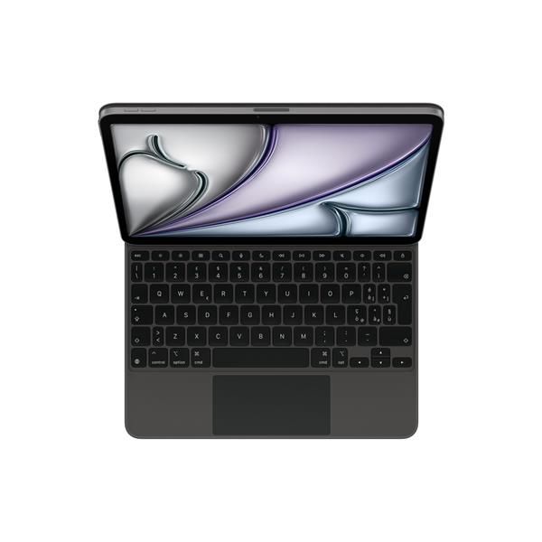 Apple Magic Keyboard QWERTY Italiano Nero (Apple Magic Keyboard - Custodia tastiera e carta - con trackpad - Apple Smart connector - QWERTY - italiana - nero - per 10.9-inch iPad Air [4^ generazione,