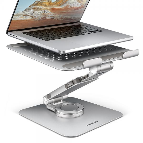 Axagon STND-LR supporto per laptop Supporto per laptop e tablet Argento 43,9 cm [17.3] (*STND-LR ALU stand for laptop 10-16)