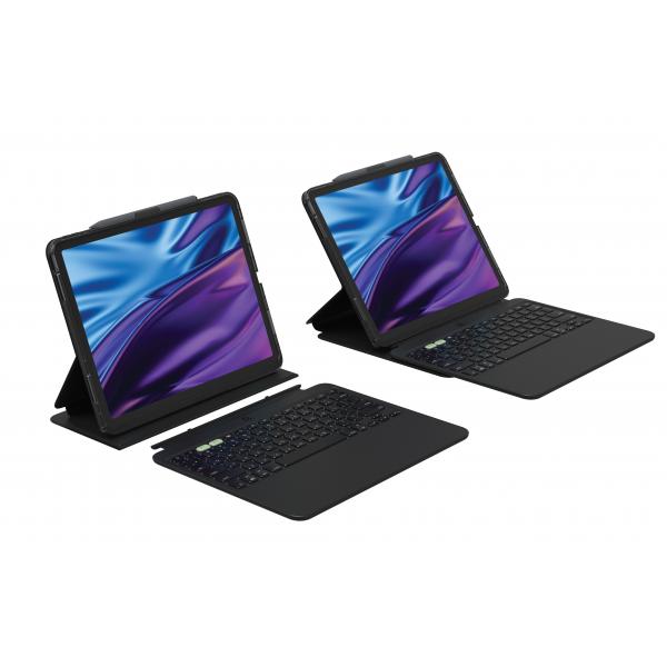 ZAGG Pro Keys 2 QWERTY Inglese UK Bluetooth Nero (PRO KEYS 2 BLACK UK - APPLE IPAD AIR 13 [M2/M3]) - Versione UK