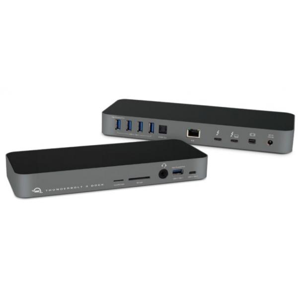 OWC OWCTB3DK14PSGG replicatore di porte e docking station per laptop Cablato Thunderbolt 3 Grigio (dock/port replicator Wired - Thunderbolt 3 Grey - No - firewire UK plug **New Retail** UK POWERCORD