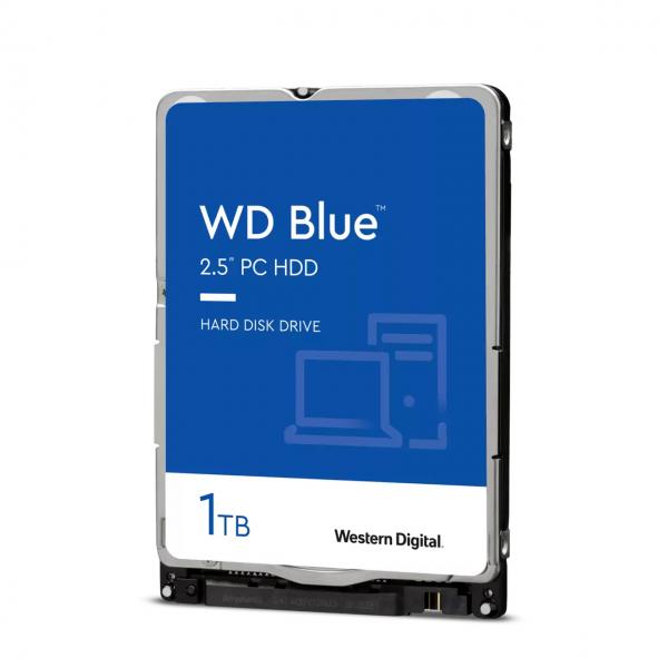 Western Digital Blue disco rigido interno 1 TB 5400 Giri/min 128 MB 2.5 Serial ATA III (WESTERN DIGITAL BLUE HDD 1TB 5.4K,SATA 6GB/s 2.5'')