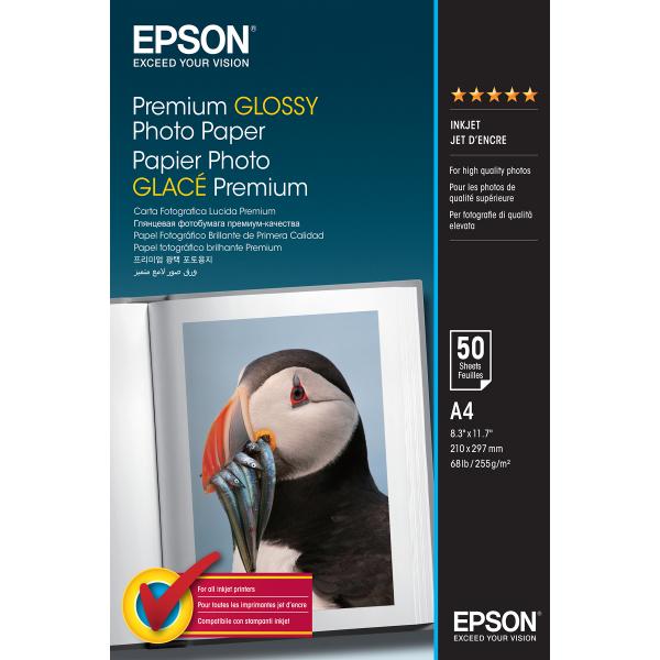Epson Premium Glossy Photo Paper - A4 - 50 Fogli (PREMIUM GLOSSY PHOTO PAPER A4)