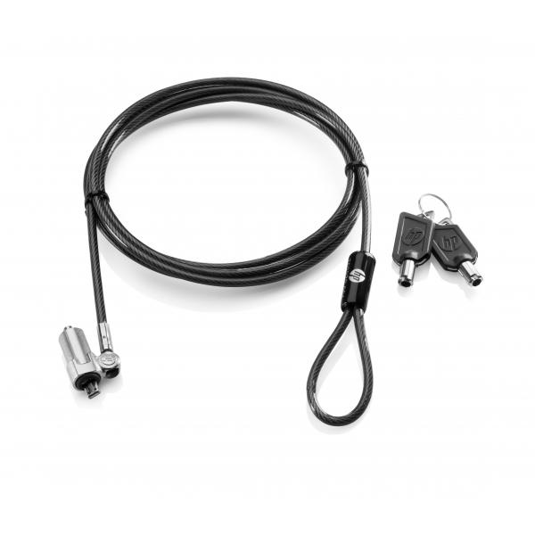 HP Ultraslim Keyed Cable Lock cavo di sicurezza Nero 1,8 m (Ultraslim Keyed Cable - **New Retail** - Lock 1,8M - Warranty: 12M)