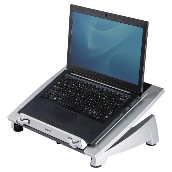 Fellowes 8036701 supporto per laptop Supporto per computer portatile Nero, Argento 43,2 cm [17] (Fellowes 8036701 Laptop Riser Plus)