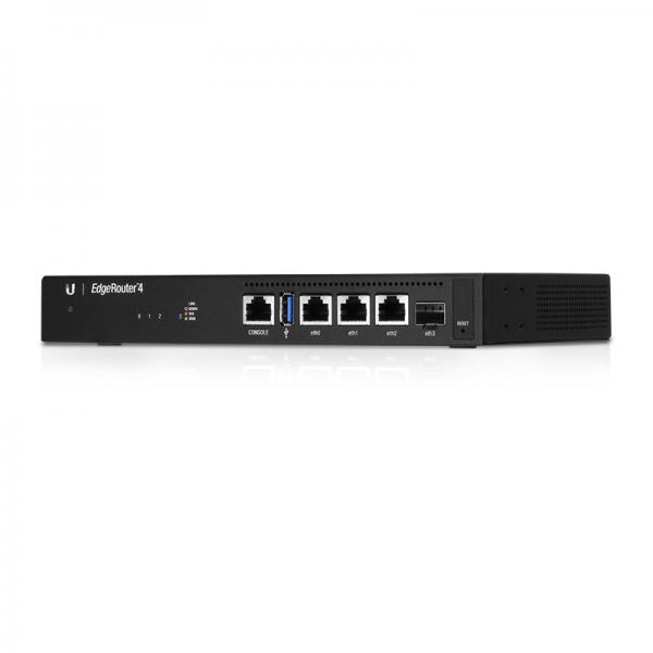 Ubiquiti EdgeRouter 4 router cablato Gigabit Ethernet Nero (Edgerouter 4-port - EdgeRouter 4, Ethernet WAN, - Gigabit Ethernet, Black - Warranty: 24M)