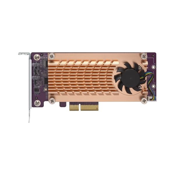 QNAP QM2-2S-220A scheda di interfaccia e adattatore Interno M.2 (DUAL M.2 22110/2280 SATA SSD,QM2-2S-220A, 2x M.2 22110/2280 SATA SSD, PCIe Gen2 x2)