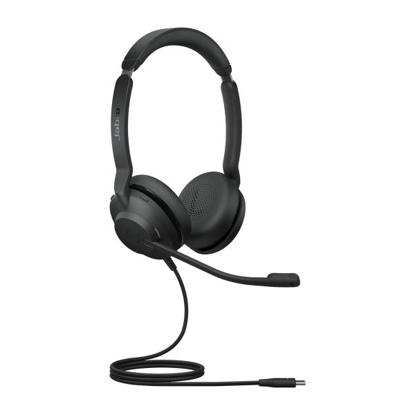 Jabra Evolve2 30 Auricolare Cablato A Padiglione Ufficio USB tipo-C (Evolve2 30, UC Stereo Headset - Head-band USB Type-C Black - Evolve2 30, UC Stereo, Headset, Head-band, Office/Call center, Black,