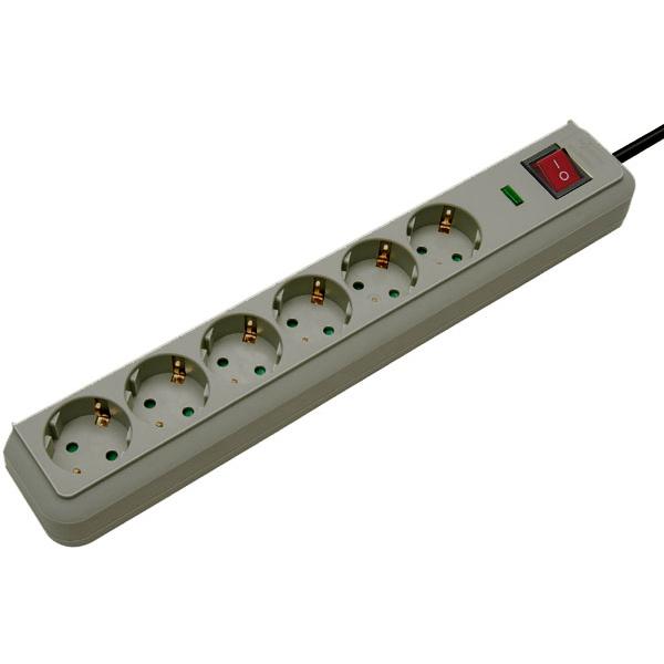 Surge Protector Grey 6 Ac - Outlet[S] 1.5 M - Warranty: 12M