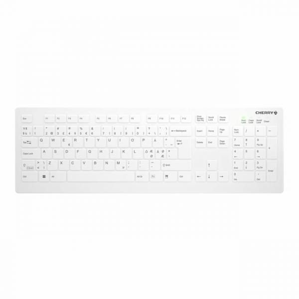 Contour Design Active Key AK-C8112 tastiera Medico RF Wireless QWERTY Nordic Bianco (Active Key Flat Profile Wireless Hygie)