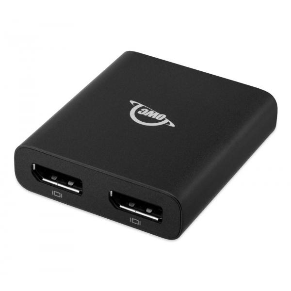OWC Thunderbolt Dual DisplayPort Adapter adattatore grafico USB 7680 x 4320 Pixel Nero (OWC OWC Thunderbolt 3 to High Performance Dual Display Port 4K/5K/8K Adapter)