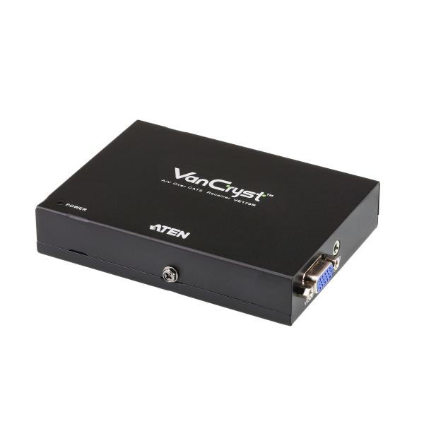 ATEN VE170R moltiplicatore AV Ricevitore AV Nero (ATEN VanCryst VE170R Cat 5 Audio/Video Receiver Unit - Video/audio extender - receiver - up to 300 m)