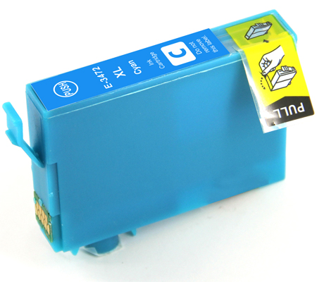 (Compatibile)Cartuccia per Epson T3472 ciano 12ml
