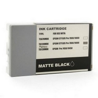 (Compatibile)Cartuccia comp. per Epson T6128 nero opaco ink dye