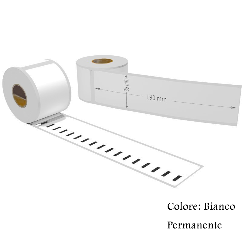 (Compatibile)Etichette adesive permanente per DYMO DM-99018 S0722470 190mm*38mm 110pz