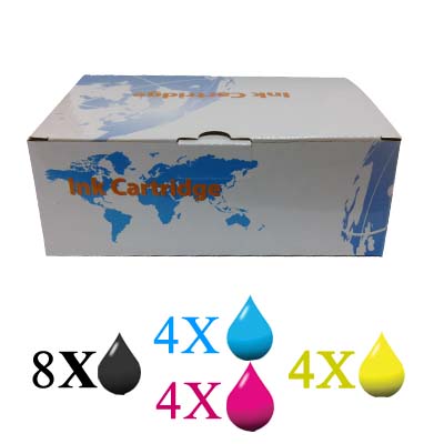 (Compatibile)Kit 20 Cartucce per Epson 8XT0711 4XT0712 4XT0713 4XT0714