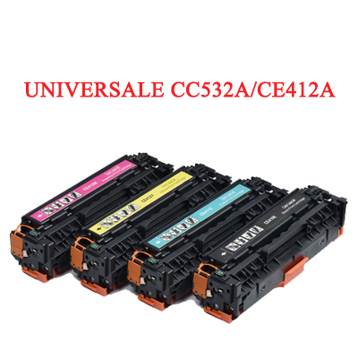 (Compatibile)Toner rigenerato universale per HP CC532A 304A CE412A 305A CF382A giallo 2800pag.