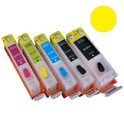 (Compatibile)Cartuccia ricaricabile vuota per Canon .CLI-551 giallo con chip autoreset