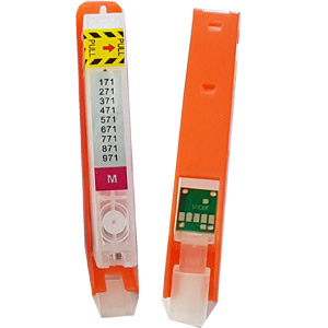 (Compatibile)Cartuccia ricaricabili per Canon CLI-571 magenta con chip autoreset