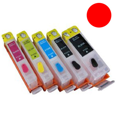 (Compatibile)Cartuccia ricaricabile vuota per Canon .CLI-551 magenta con chip autoreset
