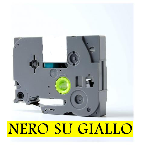 (Compatibile)12mm x 7m Nastro laminato compatibile per Dymo S0720580 (45018) nero su giallo