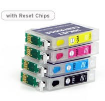 (Compatibile)Cartuccia ricaricabile vuota per Epson T1282 ciano con chip autoreset
