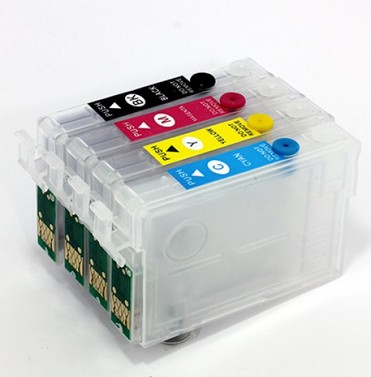 (Compatibile)Cartuccia ricaricabile vuota per Epson T1291 nero con chip autoreset