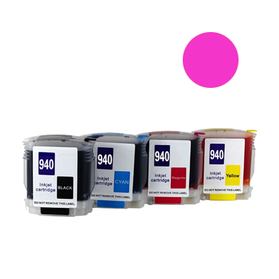 (Compatibile)Cartuccia ricaricabile vuota per HP 940 C4908AE magenta con chip autoreset