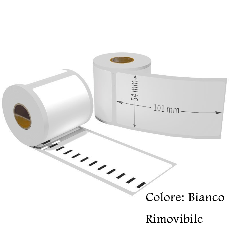 (Compatibile)Etichette adesive rimovibile per DYMO DM-99014 S0722430 101mm*54mm 220pz